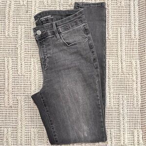 Old Navy Rockstar Mid-Rise Skinny Jeans - charcoal gray - sz 6